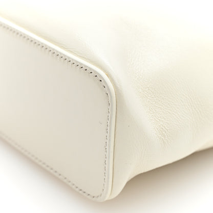 Celine Glossy Lambskin Vanity Frame Rectangle Bag  Creamy White 10 of 10