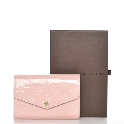 Louis Vuitton Vernis Sarah Compact Wallet Rose Ballerine 8 of 8