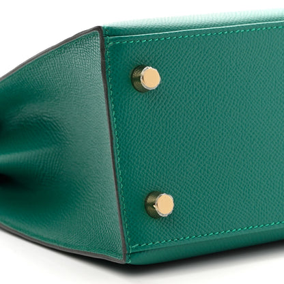 Hermes Epsom Kelly Sellier 25 Malachite 9 of 11