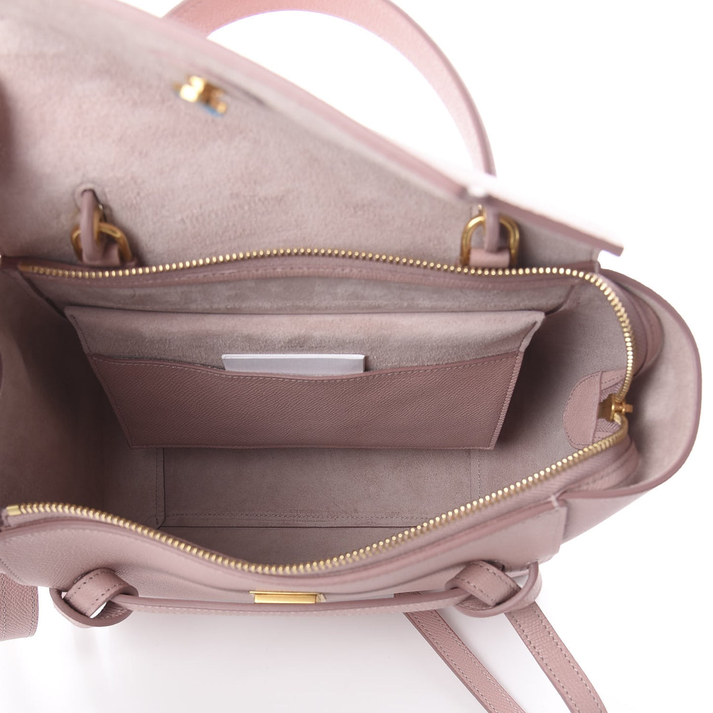 Grained Calfskin Micro Belt Bag Vintage Pink