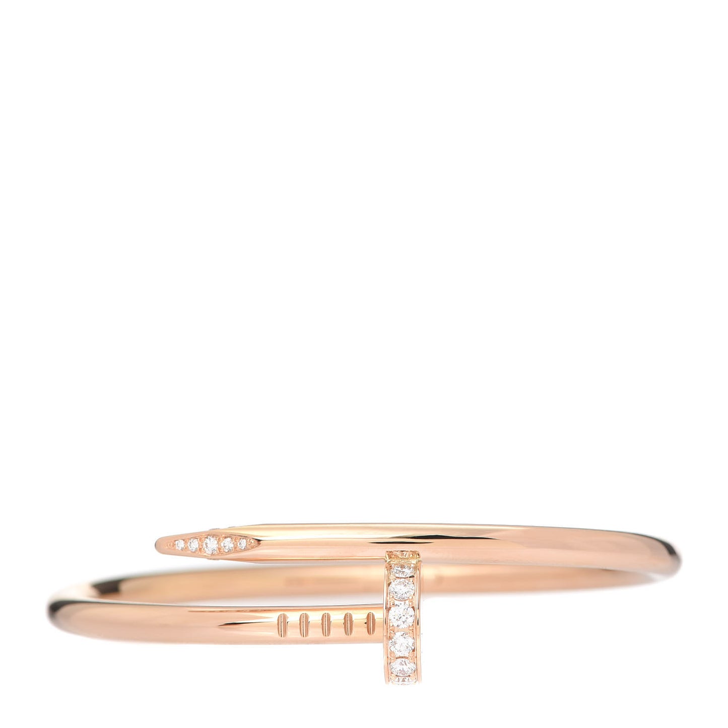 18K Pink Gold Diamond Juste Un Clou Bracelet 15