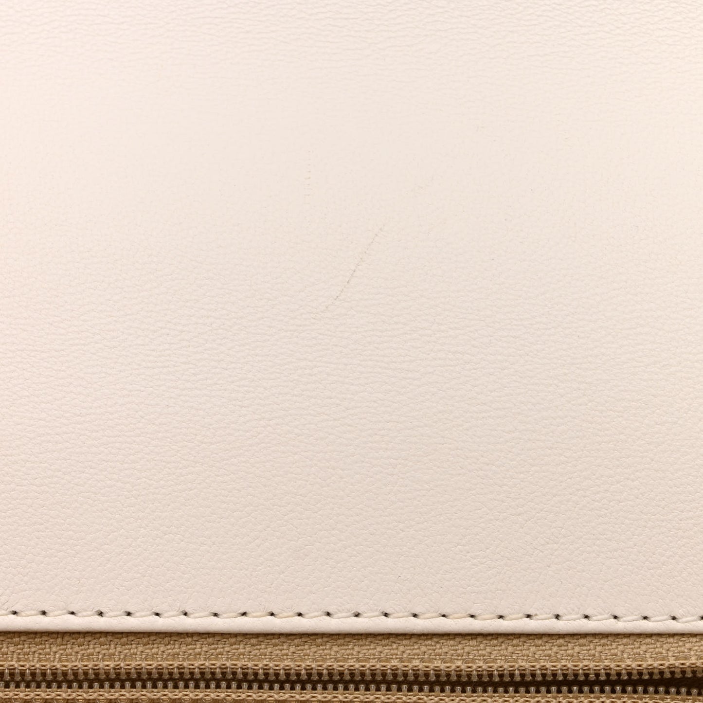 Lambskin Quilted La Parisienne Top Handle Flap White