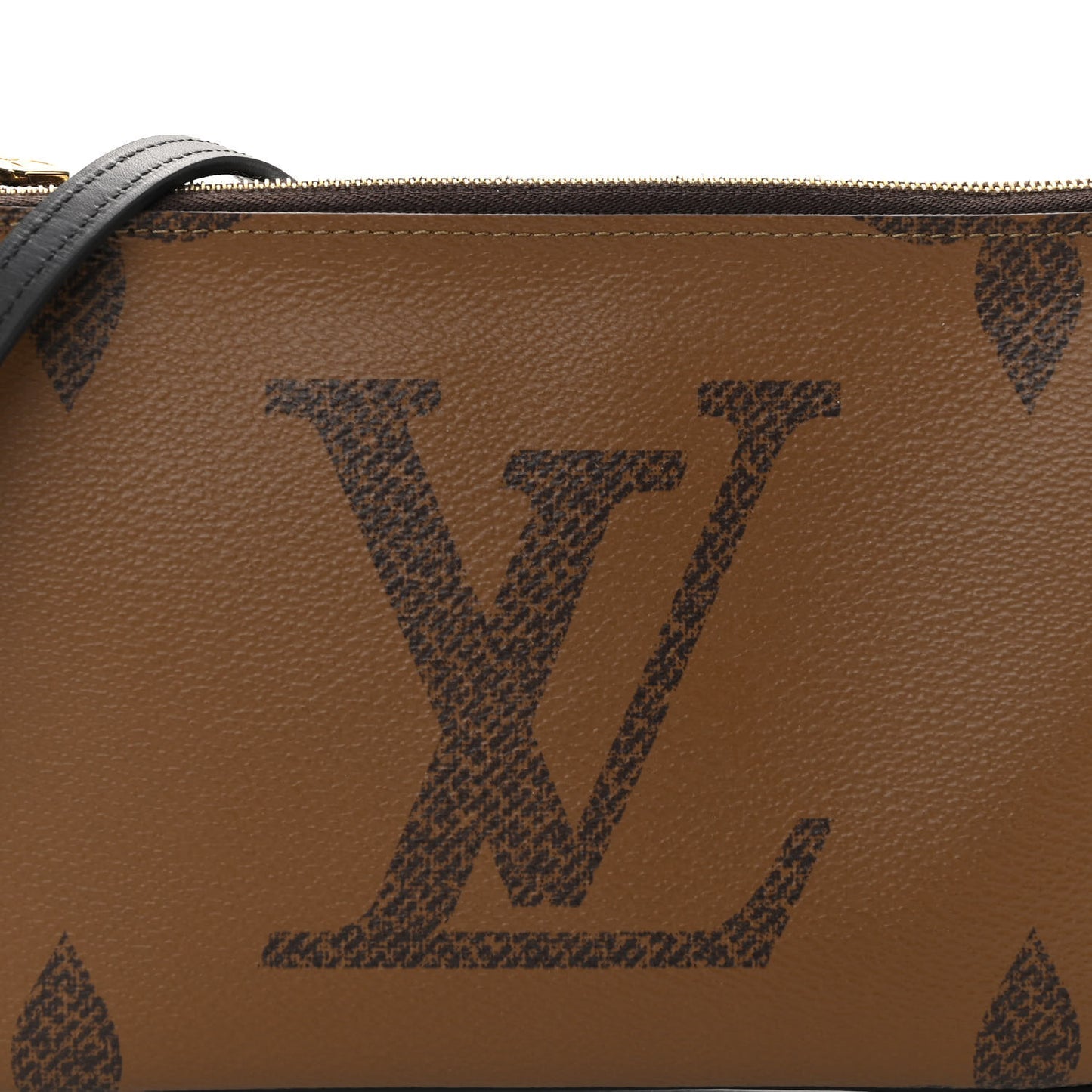 Reverse Monogram Giant Double Zip Pochette