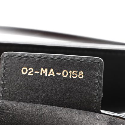 Christian Dior Smooth Calfskin Embroidered Heart Medium Lady Dior Black 7 of 12