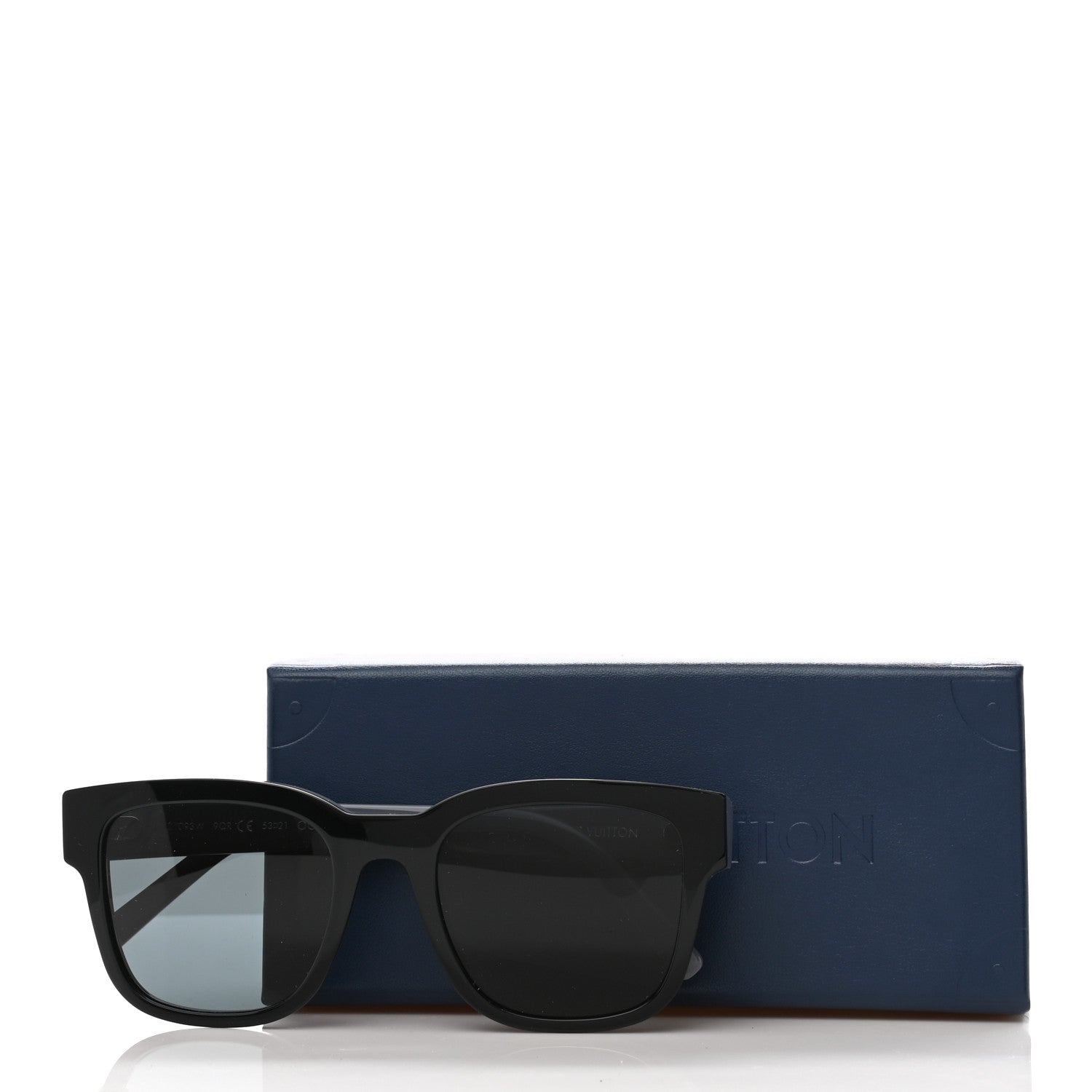 Louis Vuitton Acetate Outerspace Square Sunglasses Z1093W Black