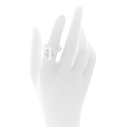 Hermes Sterling Silver GM Echappee Ring 54 6.75 2 of 5