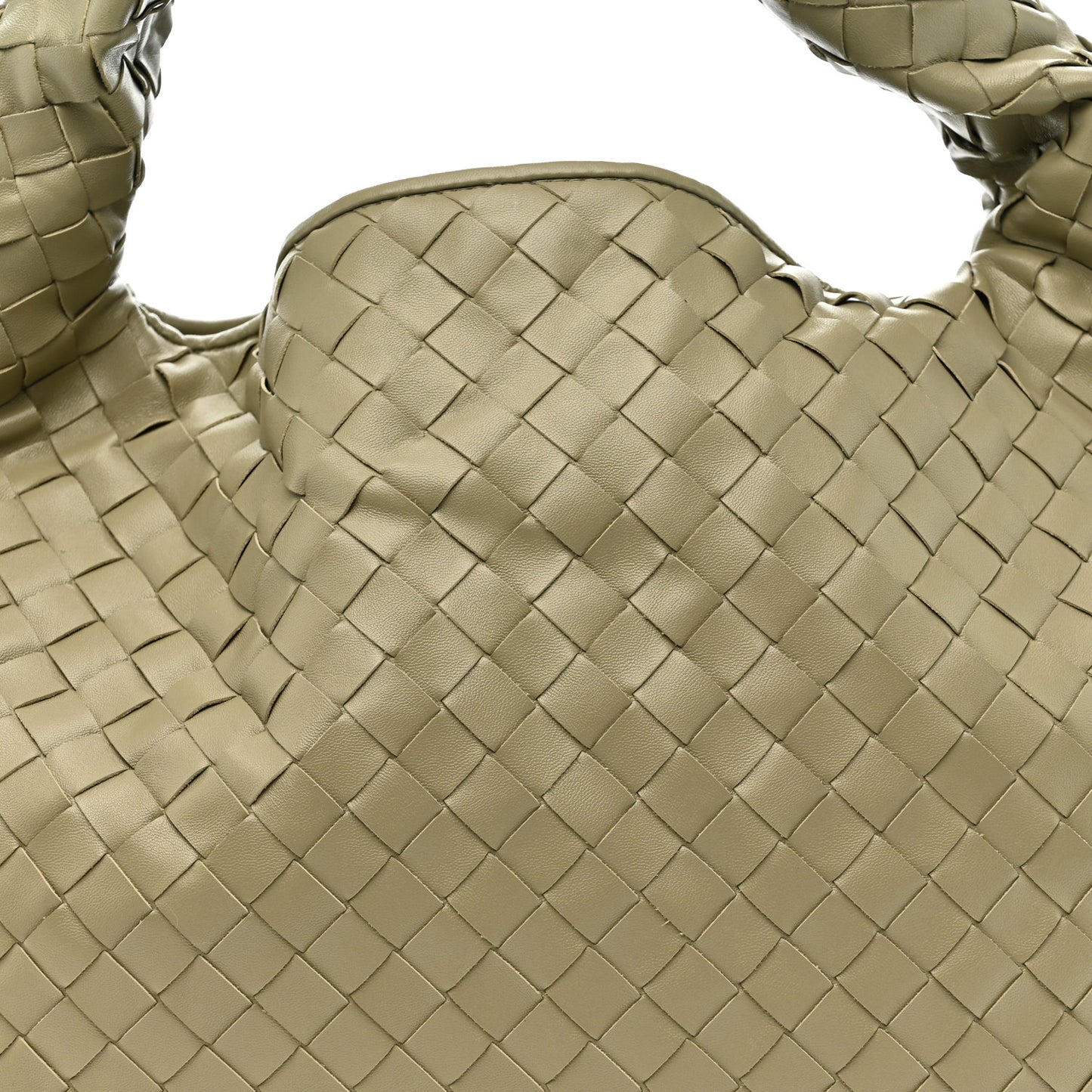 Calfskin Intrecciato Small Hop Travertine