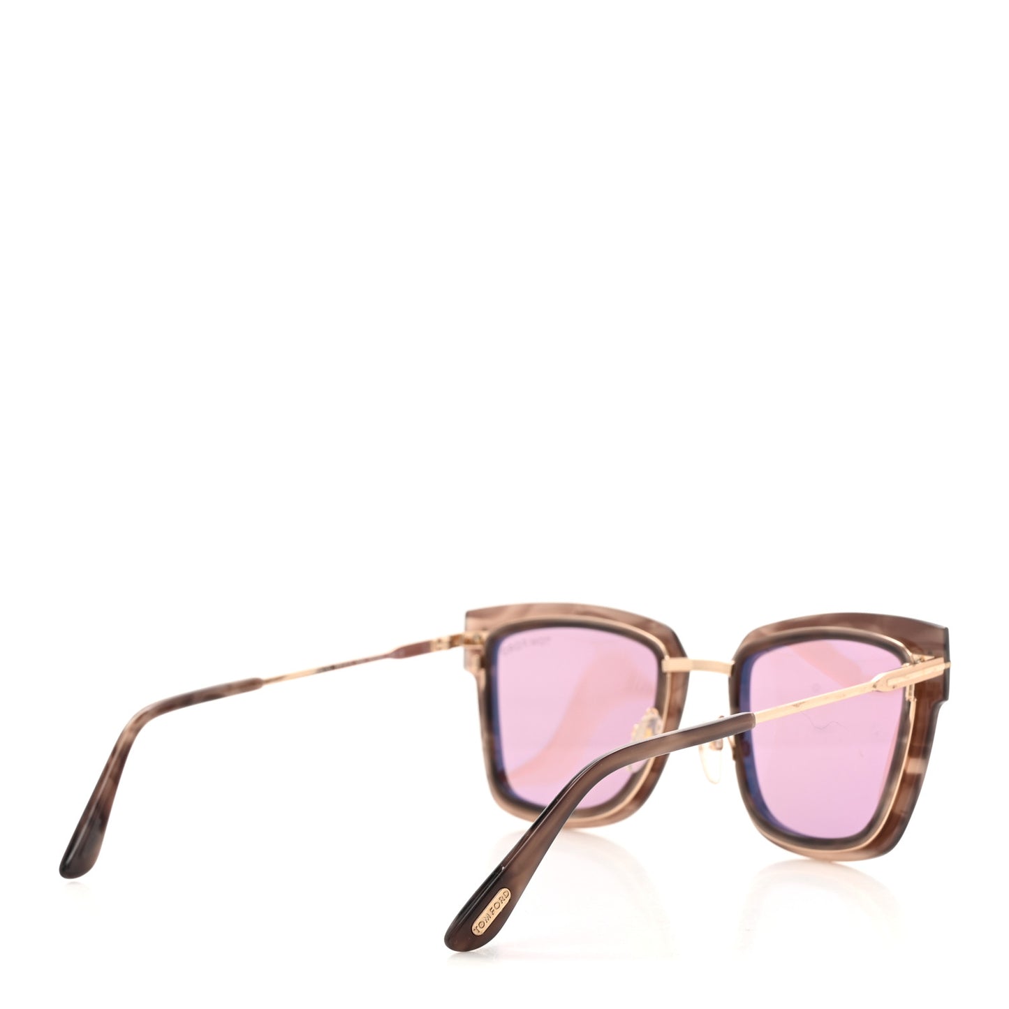 Acetate Lara Sunglasses TF573 Pink Melange Havana