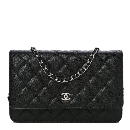 Chanel Caviar Quilted Wallet On Chain WOC Black 1 of 12