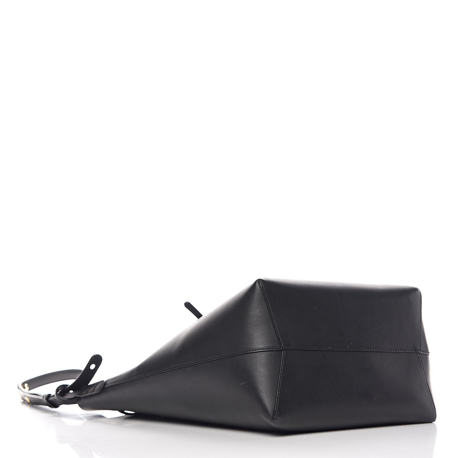 Mansur Gavriel Vegetable Tanned Calfskin Bucket Bag Black Ballerina 5 of 15