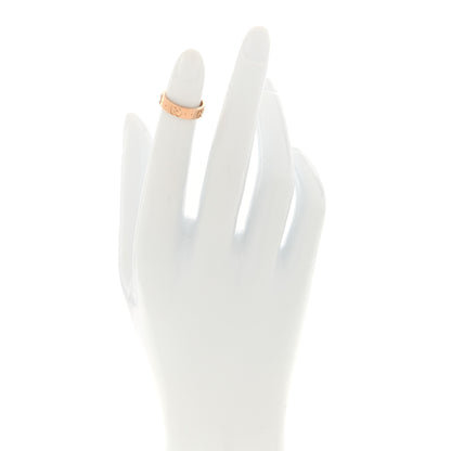 Gucci 18K Rose Gold 4mm Icon Thin Band Ring 42 2.25 2 of 5