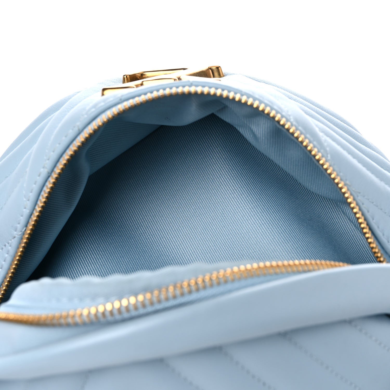 Louis Vuitton Calfskin New Wave Bumbag Porcelain Blue 5 of 9