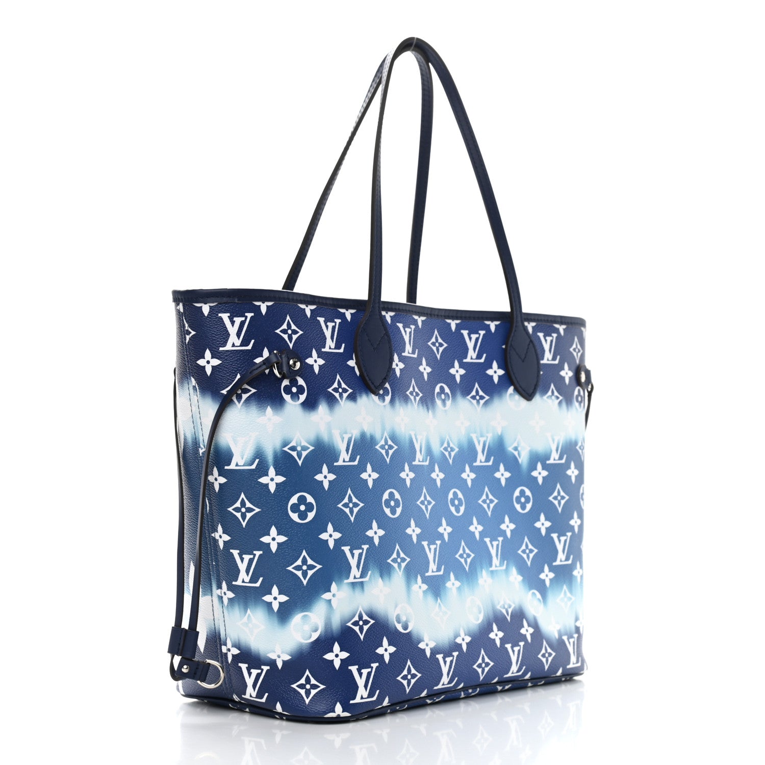 Louis Vuitton Monogram Escale Neverfull MM Blue 4 of 11