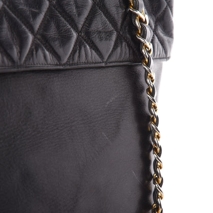 Chanel Calfskin Quilted Large Shoulder Bag Black 14 of 23