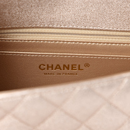 Chanel Metallic Lambskin Quilted Mini Rectangular Flap Gold 8 of 11