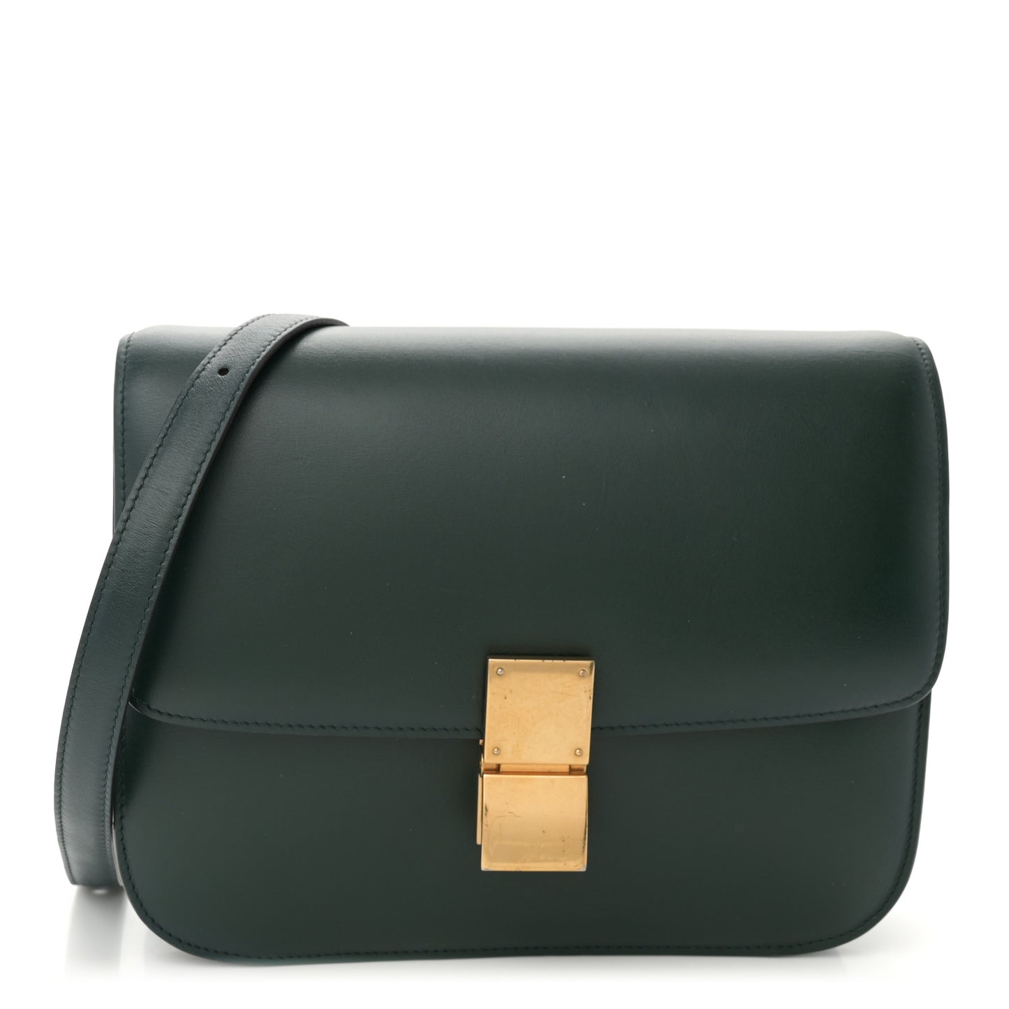 Box Calfskin Medium Classic Box Flap Bag Amazone
