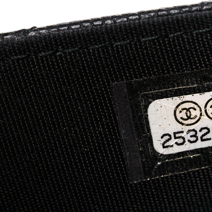 Chanel Caviar Quilted CC Filigree Wallet On Chain WOC Black 10 of 10