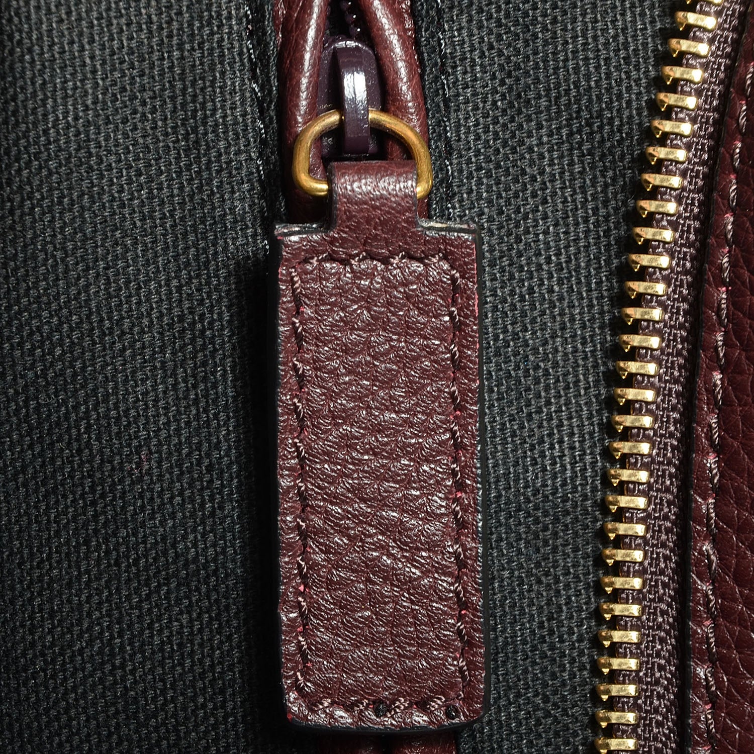 Alexander McQueen Pebbled Leather Skull Padlock Tote Oxblood 9 of 10