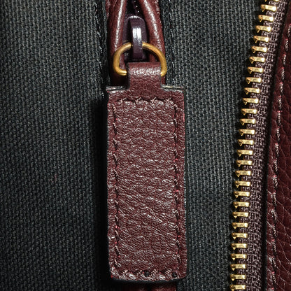 Alexander McQueen Pebbled Leather Skull Padlock Tote Oxblood 9 of 10