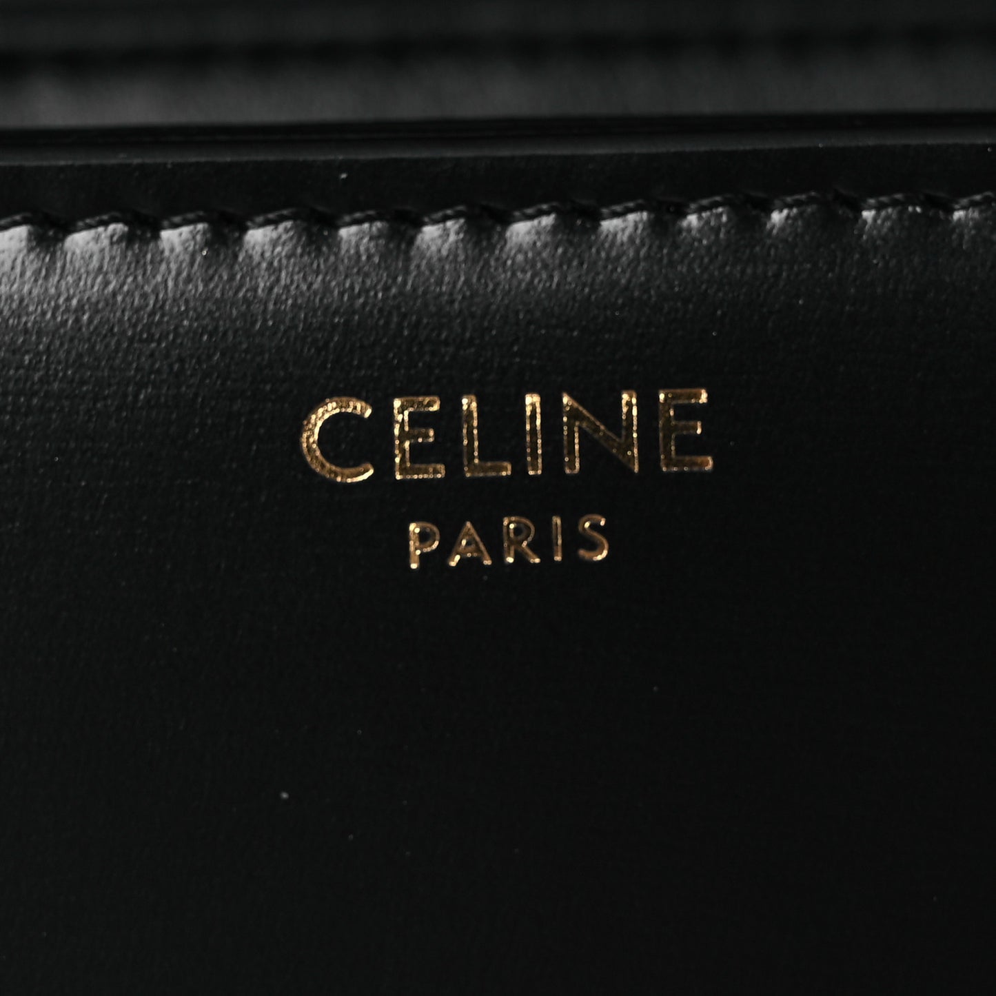 Shiny Calfskin Medium Triomphe Black
