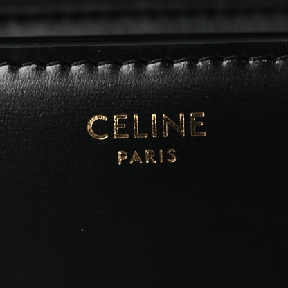 Celine Shiny Calfskin Medium Triomphe Black 6 of 12