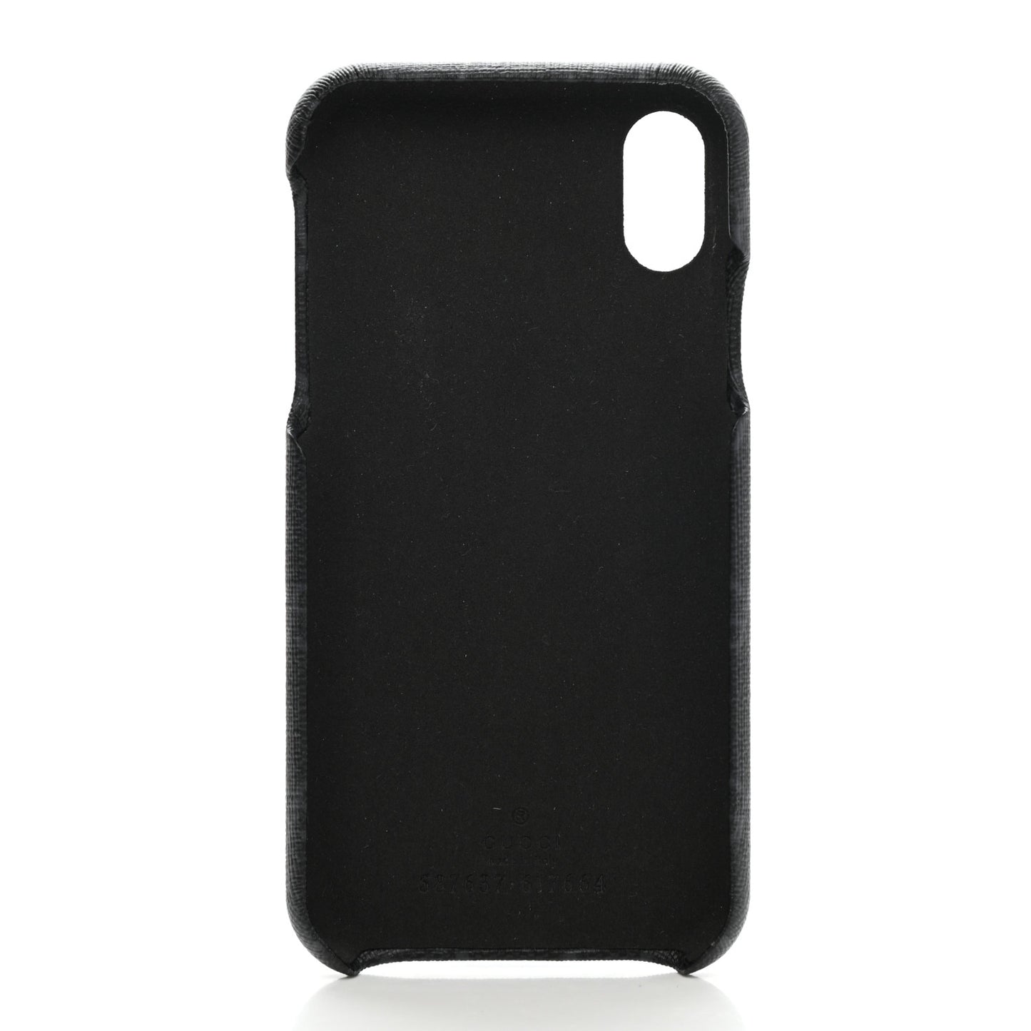 GG Supreme Monogram Top Handle iPhone X/XS Case Black