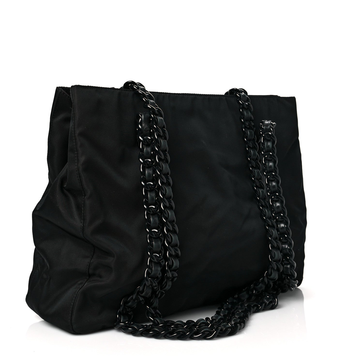 Prada Tessuto Nylon Shoulder Bag Black 2 of 7
