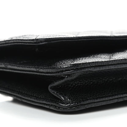 Chanel Caviar Quilted Wallet On Chain WOC Black 9 of 10