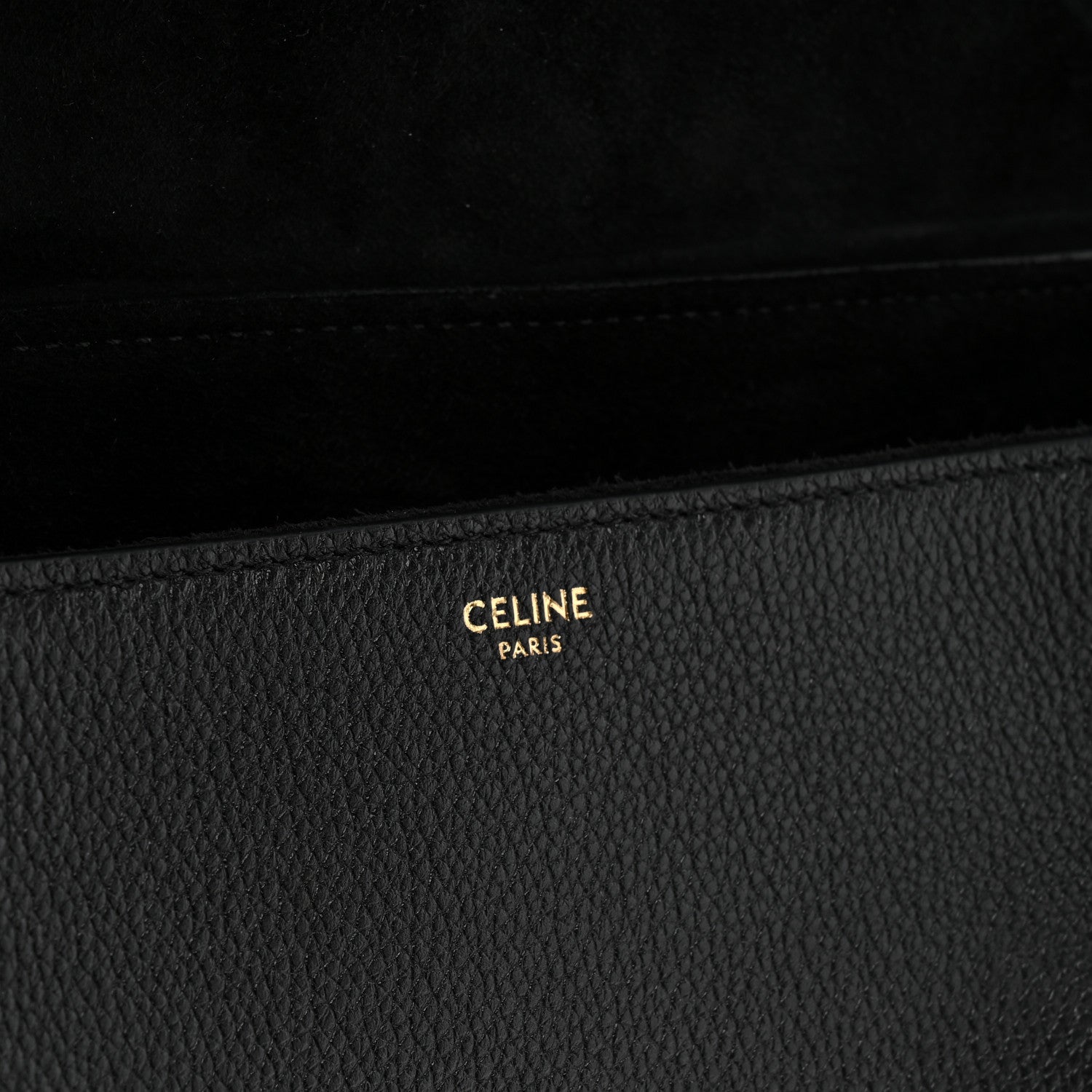 Celine Supple Grained Calfskin Medium Soft 16 Bag Black 6 of 10