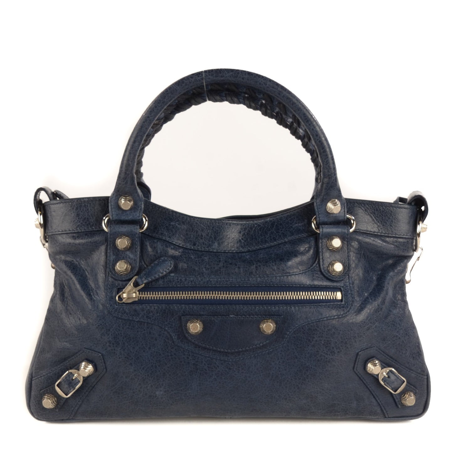 Agneau Giant 12 Silver Hardware First Bleu Roi