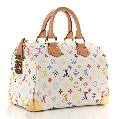 Louis Vuitton Monogram Multicolor Speedy 30 White 3 of 13