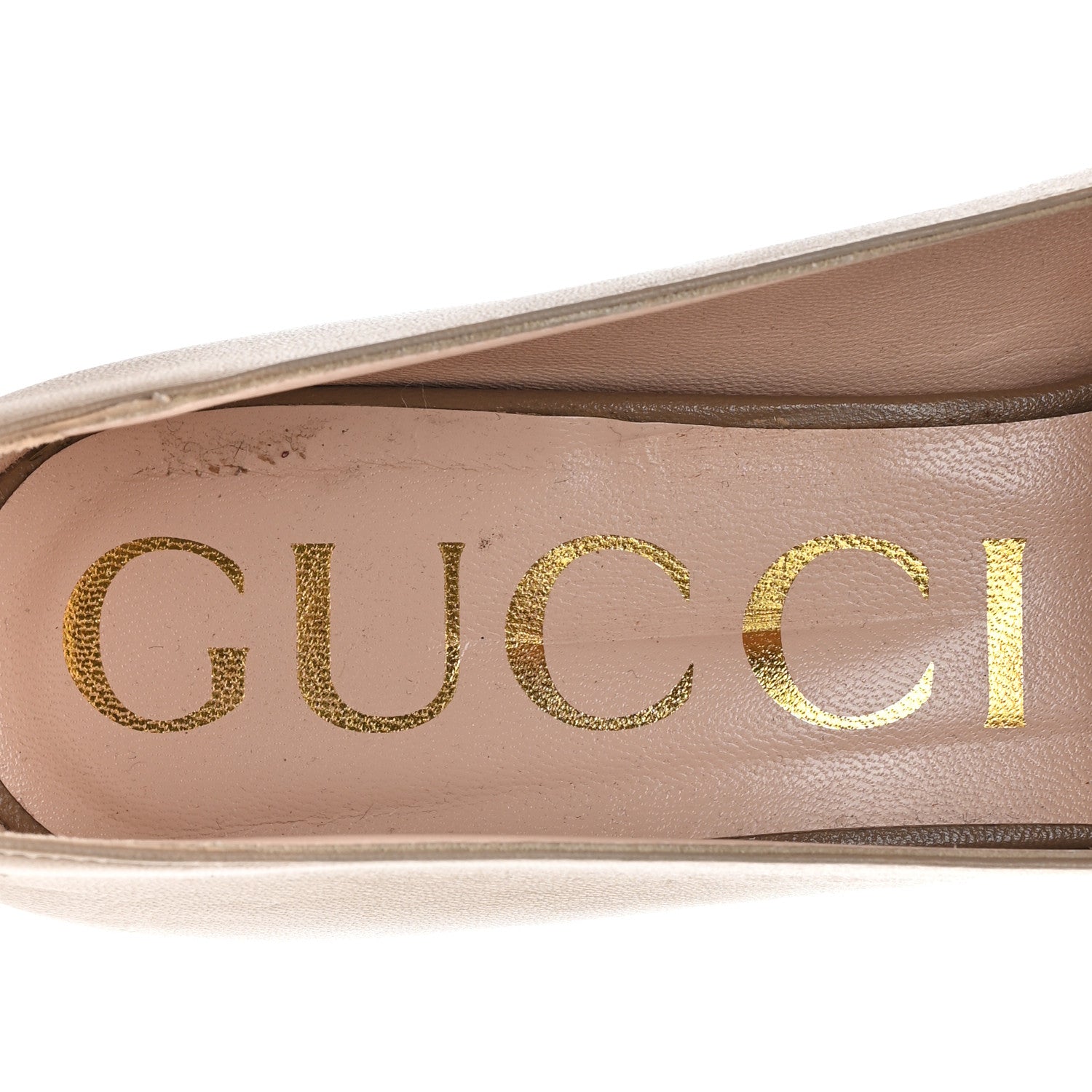 Gucci Malaga Kid Sylvie Web Chain Mid Heel Loafers 39.5 Mud 8 of 9
