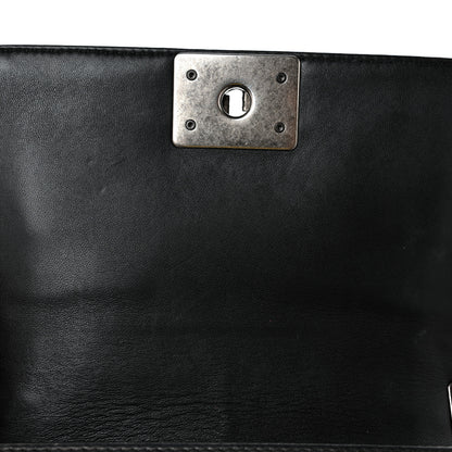 Chanel Velvet Quilted Small Boy Flap Black 9 of 10