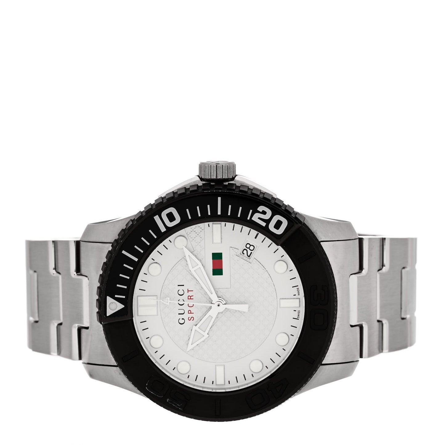 Stainless Steel 44mm G-Timeless Sport Quartz Watch White