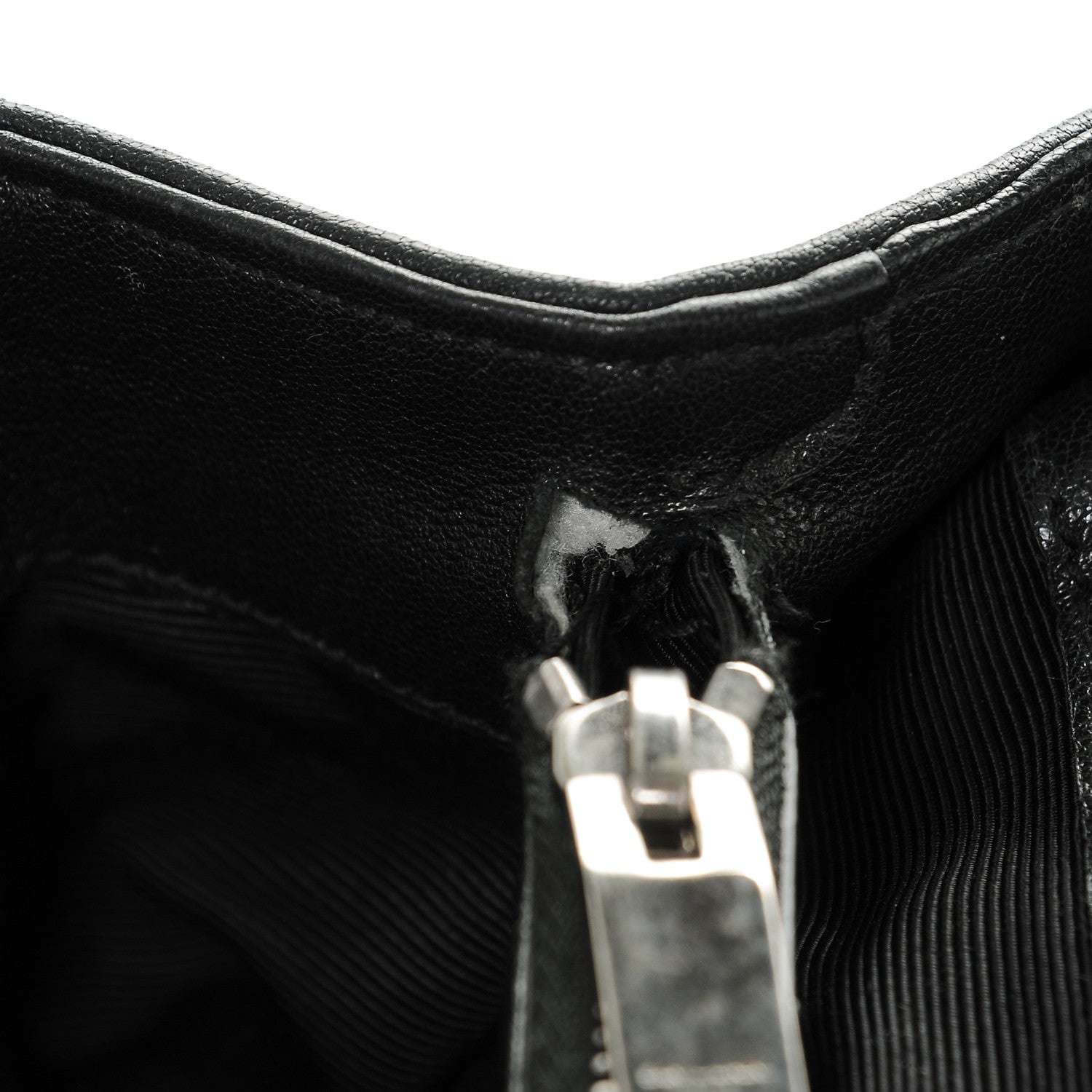 Saint Laurent Sheepskin Matelasse Chevron Monogram Large College Satchel Black 7 of 8