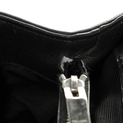 Saint Laurent Sheepskin Matelasse Chevron Monogram Large College Satchel Black 7 of 8