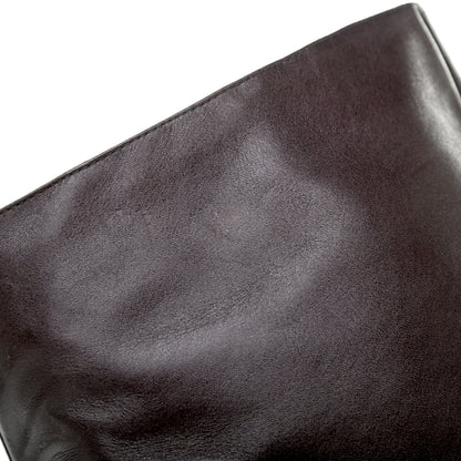 Jimmy Choo Shiny Calfskin Mahesa 85 Knee High Boots 38 Brown 7 of 9