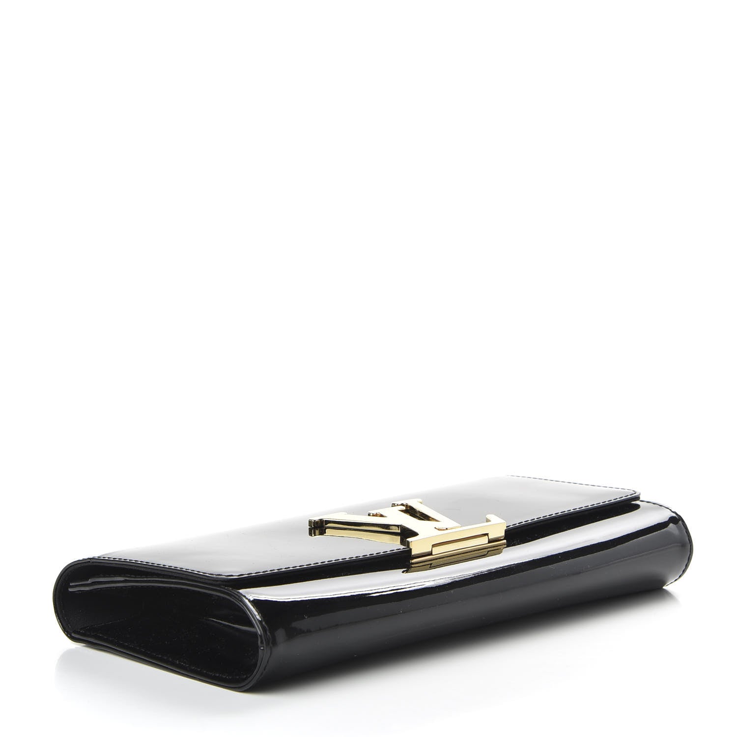 Louis Vuitton Patent Louise Clutch Black 4 of 7