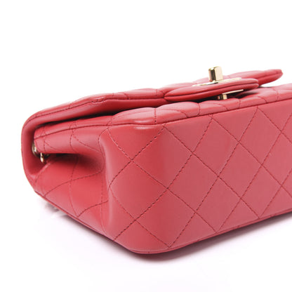 Chanel Lambskin Quilted Mini Square Flap Pink 5 of 9
