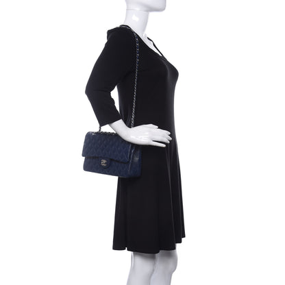 Chanel Caviar Quilted Medium Double Flap Navy 2 of 11