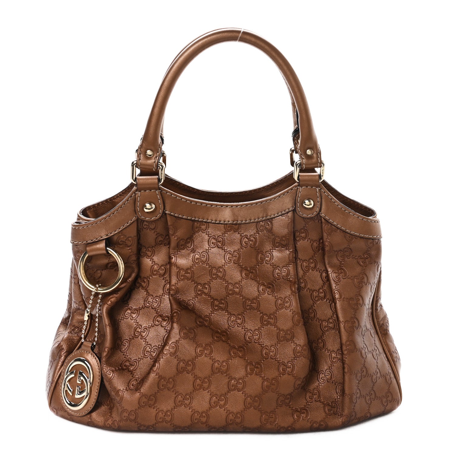 Gucci Guccissima Medium Sukey Tote Brown 1 of 12