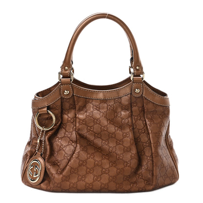 Gucci Guccissima Medium Sukey Tote Brown 1 of 12