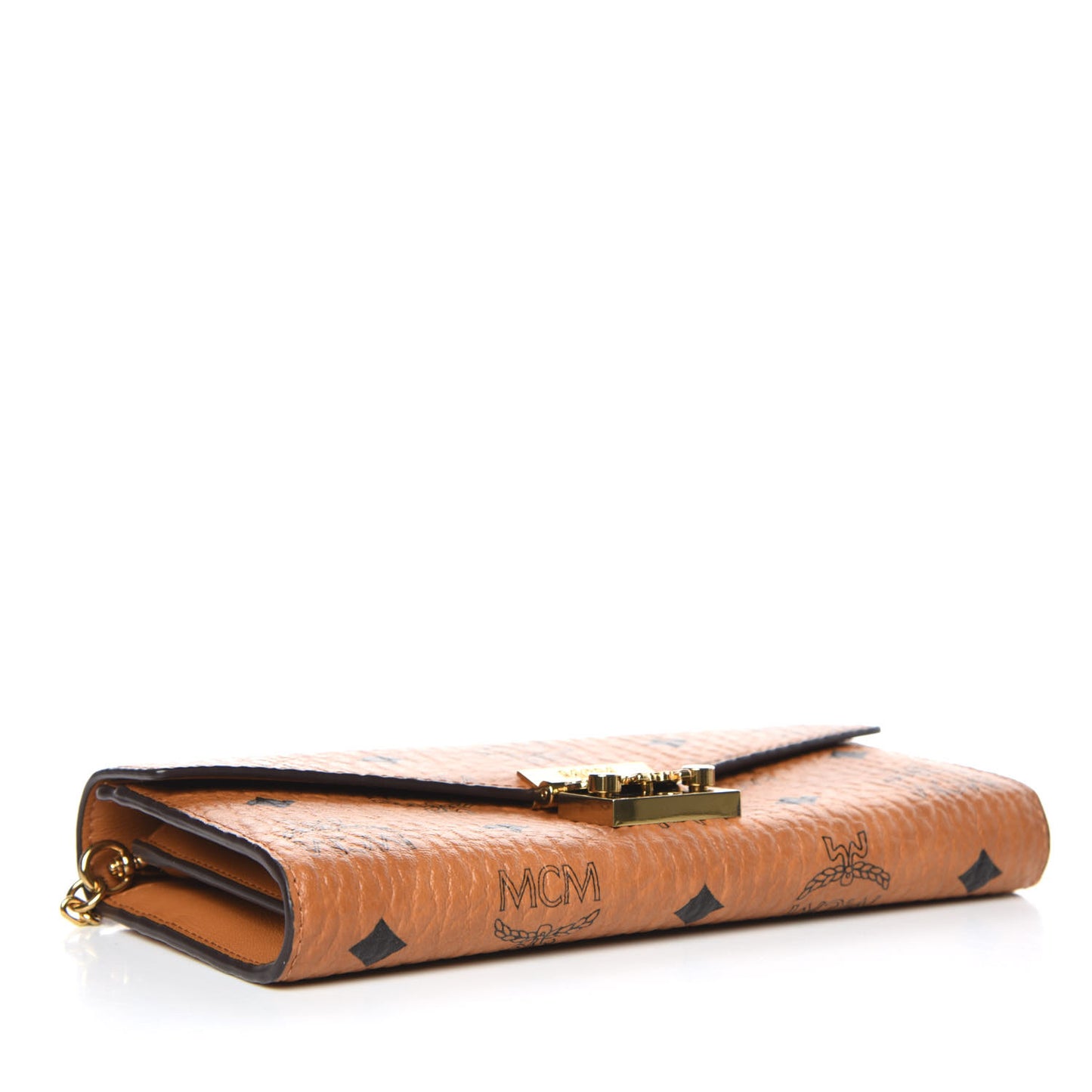Visetos Large Patricia Wallet On Chain Cognac