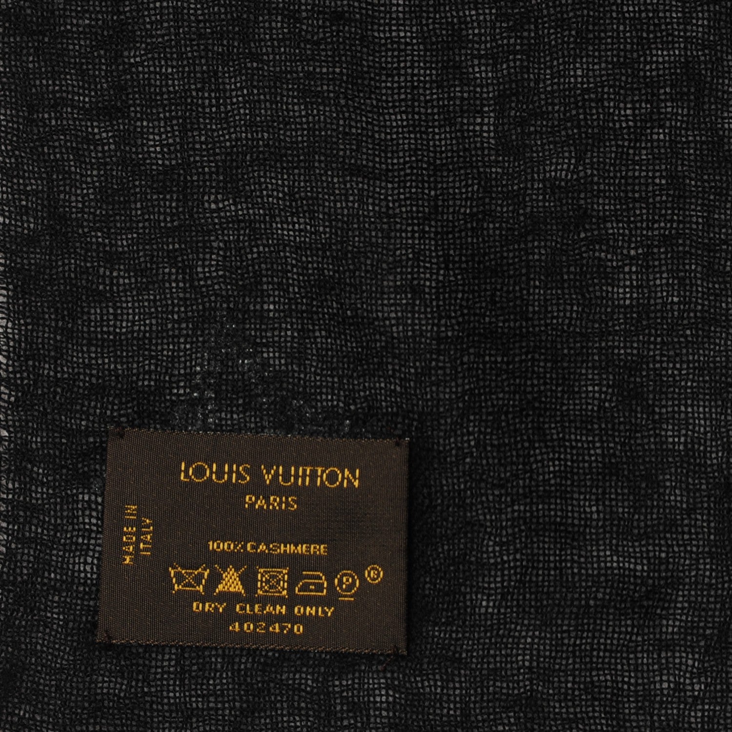 Louis Vuitton Cashmere Swarovski Crystal Monte Carlo Stole Black 4 of 5