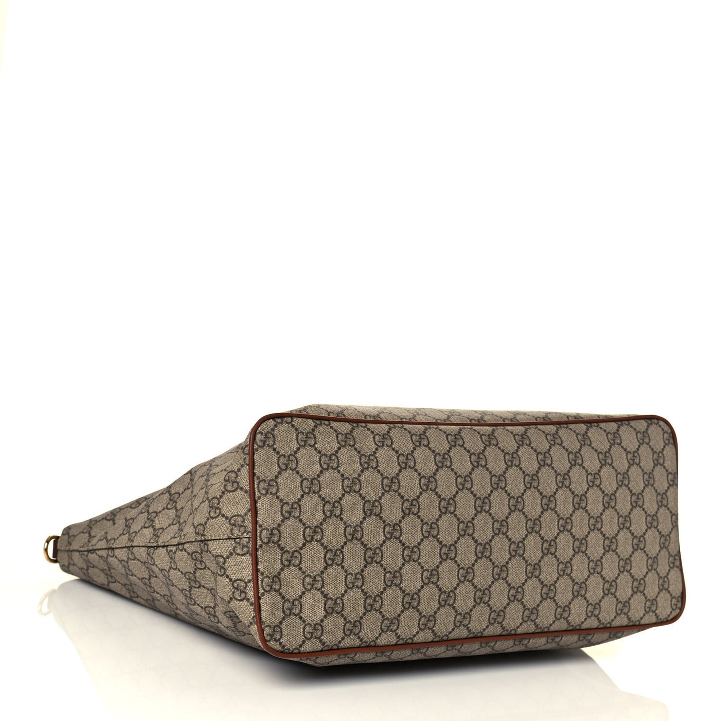 Soft GG Supreme Monogram Medium Crossbody Tote Beige Cuir