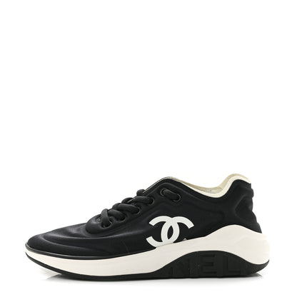 Chanel Mesh Lycra Thermoplastic Mens Sneakers 36 Black 1 of 9
