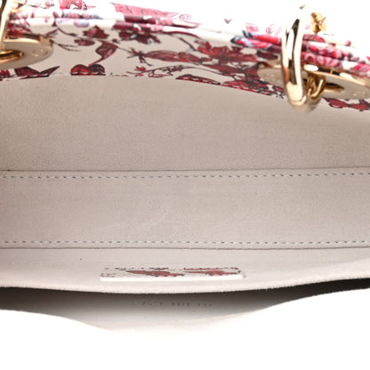 Christian Dior Calfskin Bead Embroidered Ramage Butterfly Lady D-Joy White 4 of 9