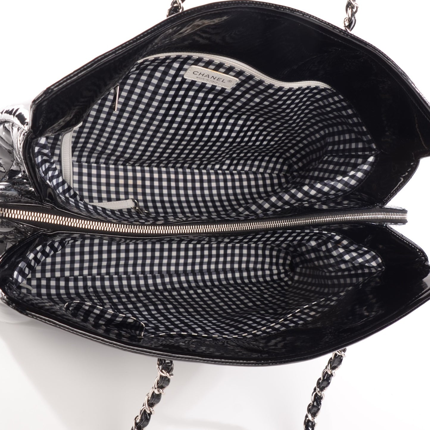 Vinyl Lipstick Tote Black