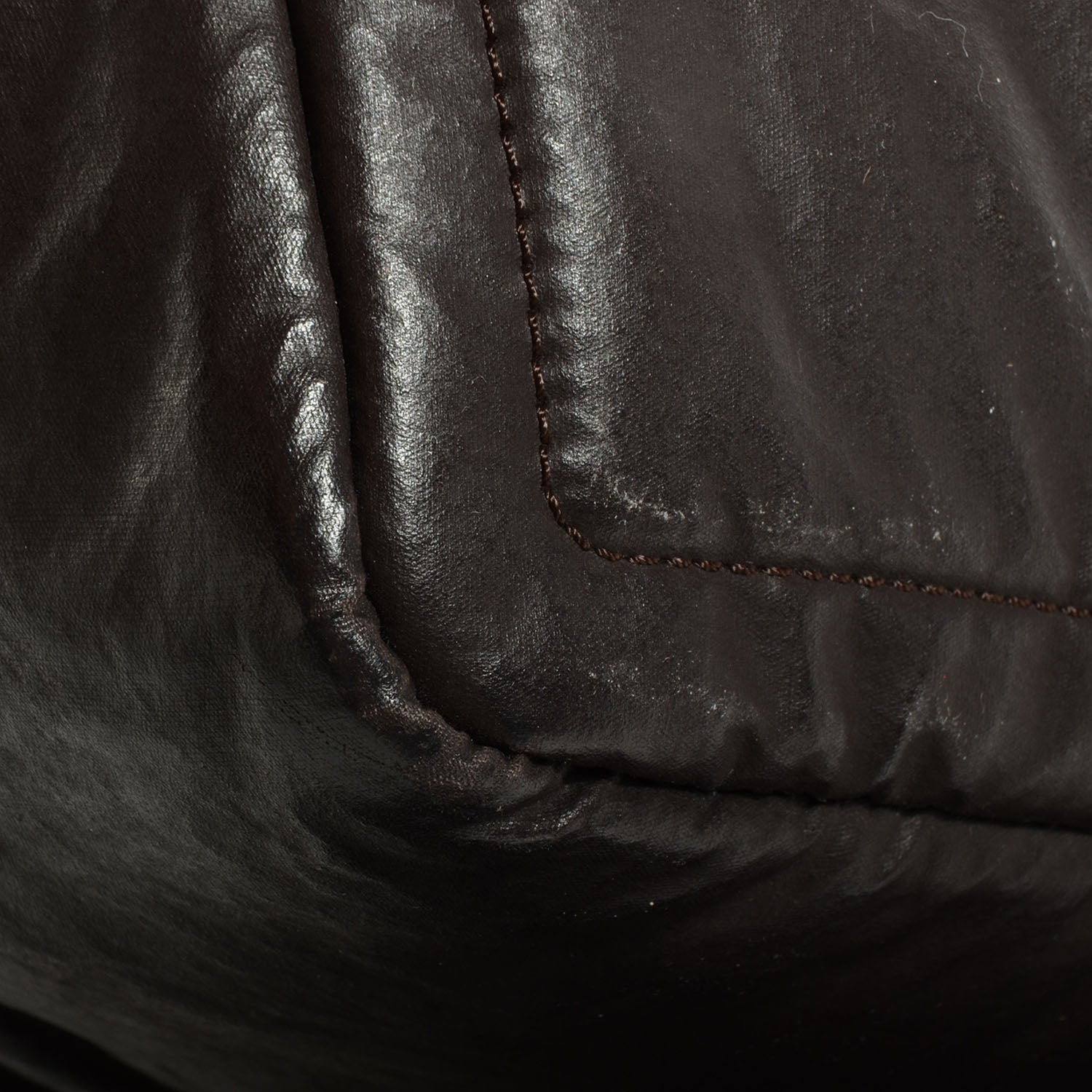 Chanel Coated Canvas Quilted Large Garment Travel Bag Brown 8 of 10