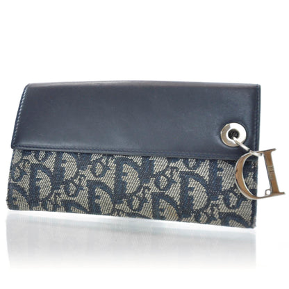 Christian Dior Monogram Charm Wallet Navy 3 of 8
